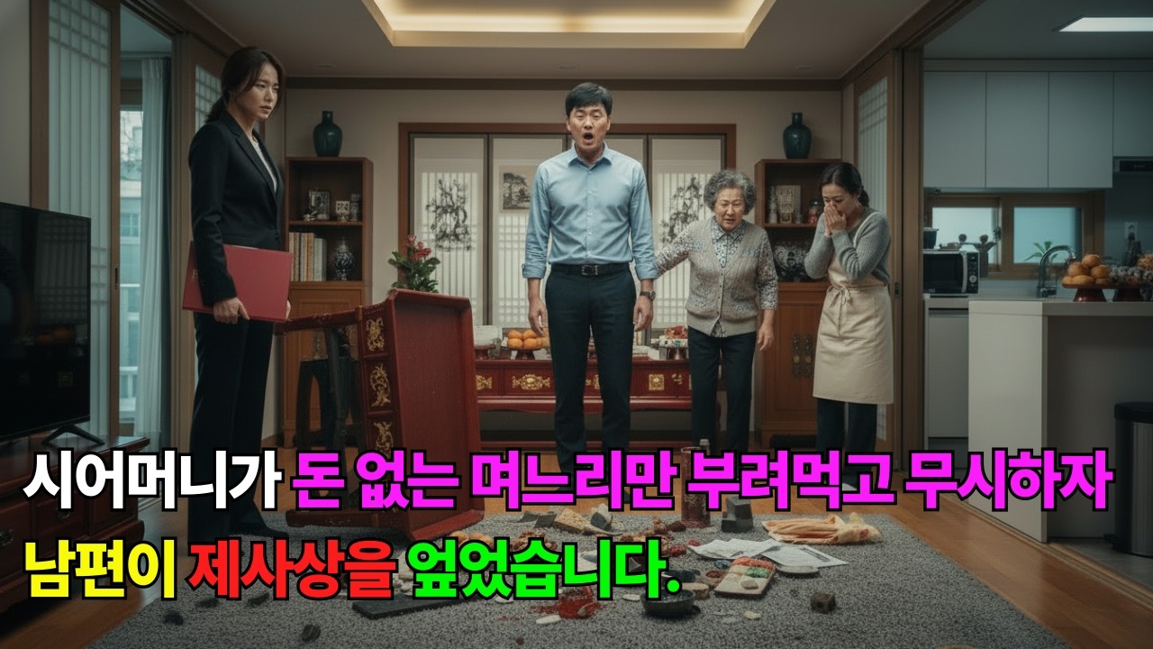 시어머니가 돈 없는 며느리만 부려먹고 무시하자 남편이 제사상을 엎었습니다ㅣ노후사연ㅣ며느리사연ㅣ사연라디오