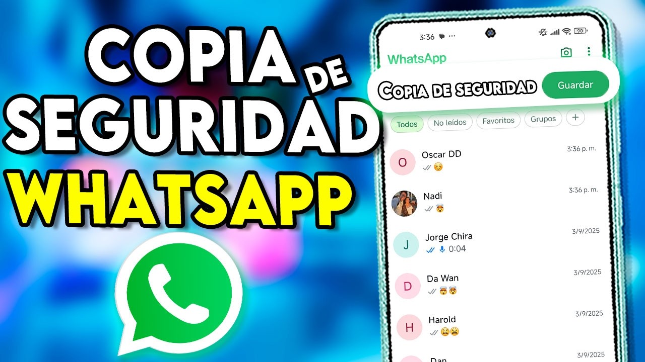 Como HACER una COPIA de SEGURIDAD de WHATSAPP en ANDROID 2025