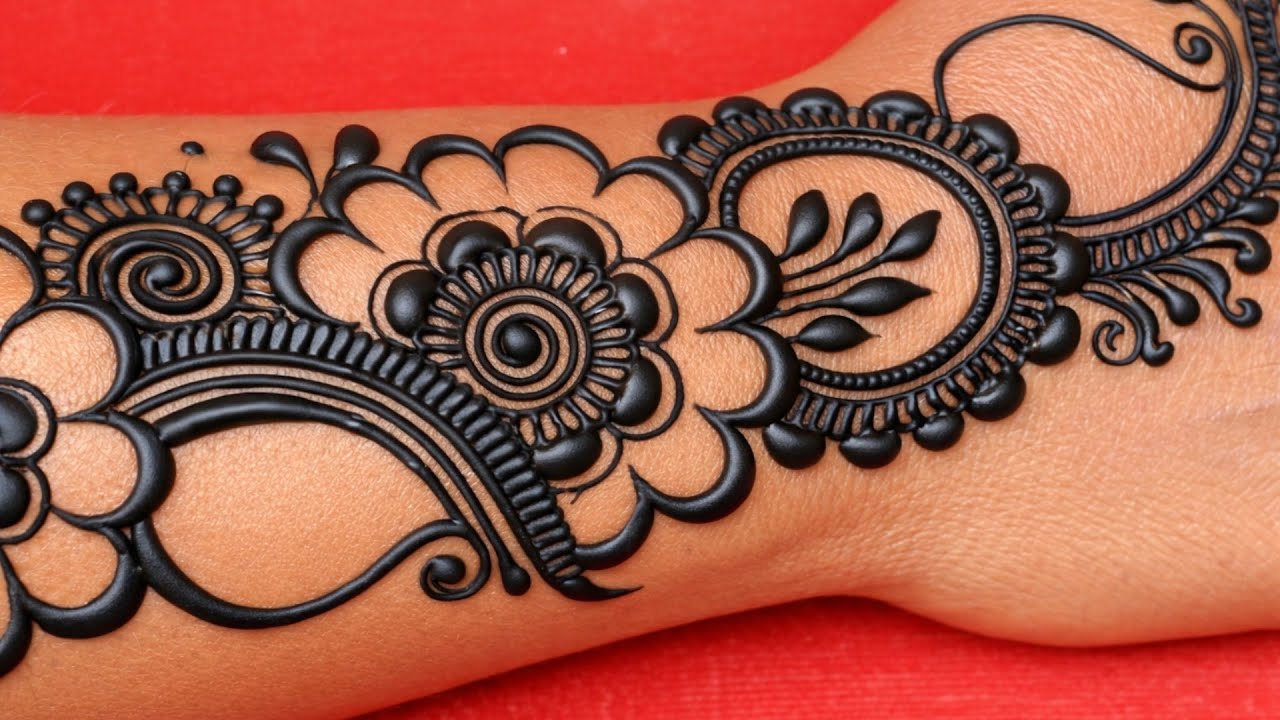 Very simple unique style mehndi design for back hand | new easy mehndi design 2026 | mehandi designs