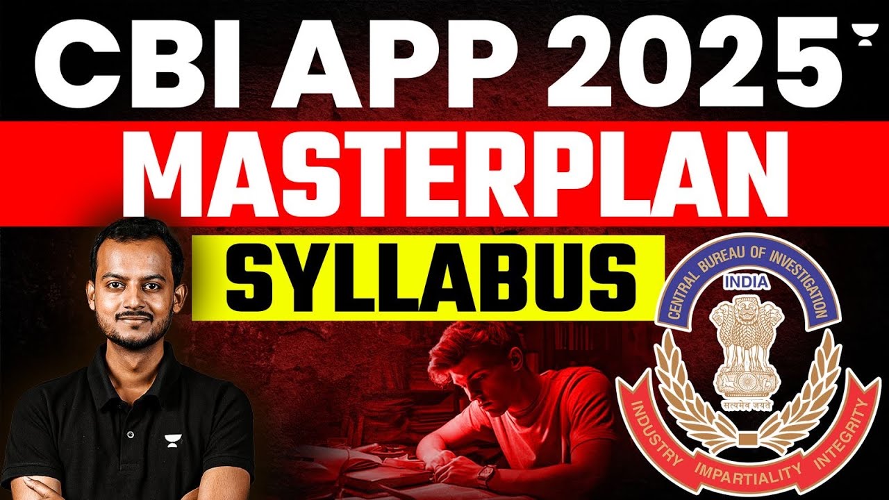 🔥 Crack CBI APP 2025 with a Masterplan | Full Strategy | Pranjal Singh