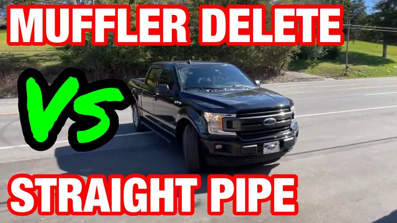 Ford F-150 5.0L COYOTE V8: MUFFLER DELETE Vs STRAIGHT PIPES!
