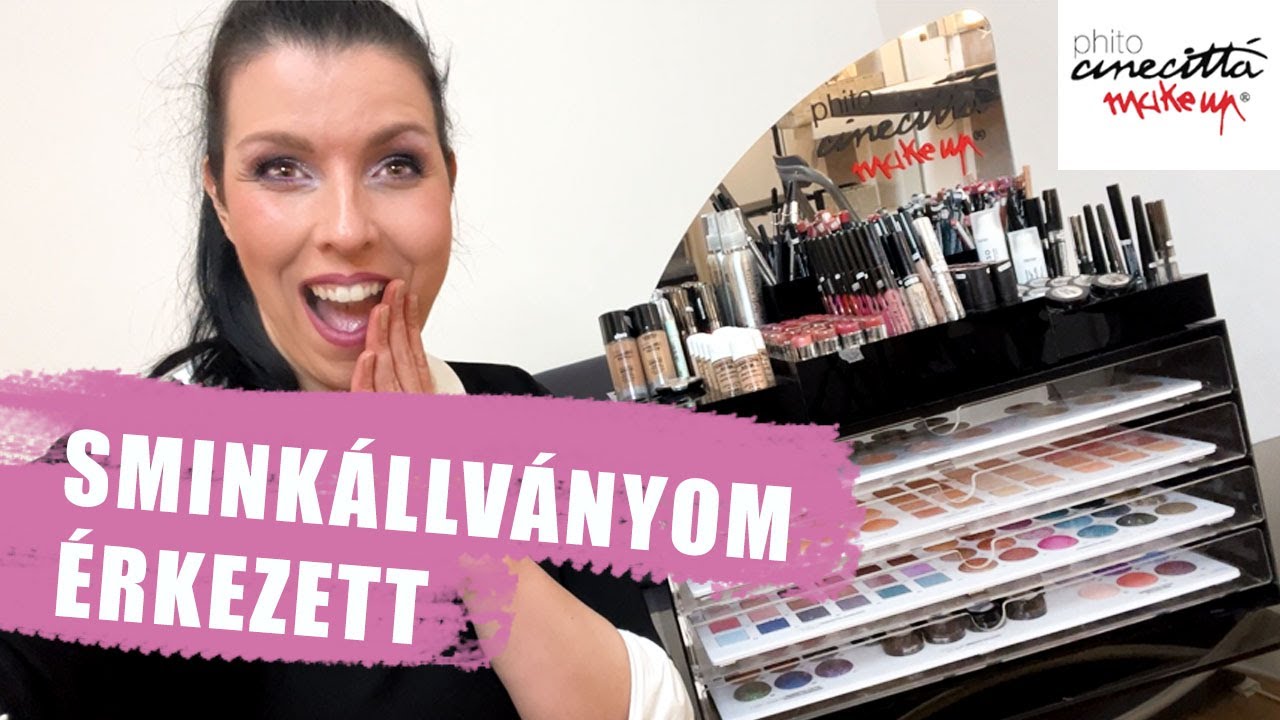 EZ A SMINKÁLLVÁNY EGY ÁLOM! - Cinecittá Smink Teszt a Sminkiskolámban