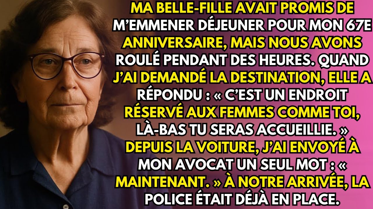 Pour mon anniversaire, ma belle-fille m’a offert un déjeuner… mais m’a menée ailleurs, inimaginable.
