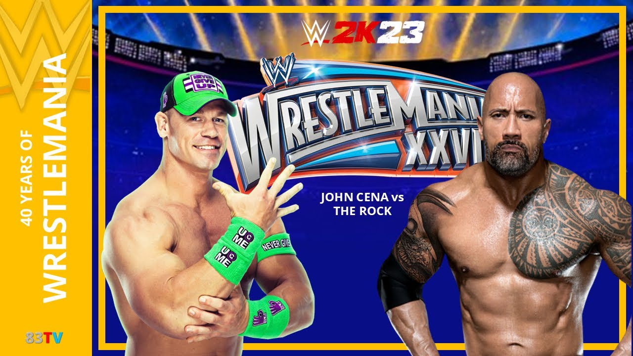 WRESTLEMANIA 28 - JOHN CENA Vs THE ROCK - WWE 2K23