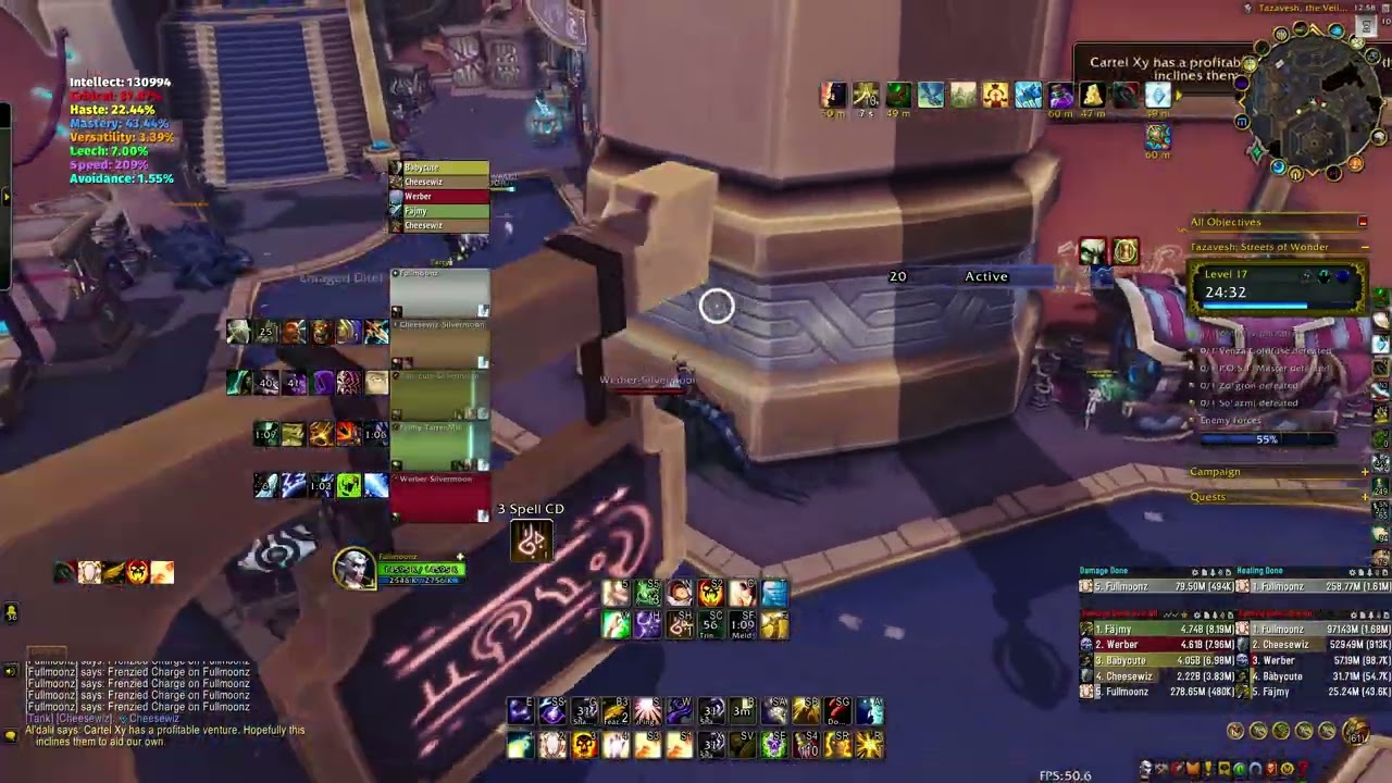 WOW TWW SEASON 3 - DISCIPLINE PRIEST - Tazavesh STREET - MYTHIC +17