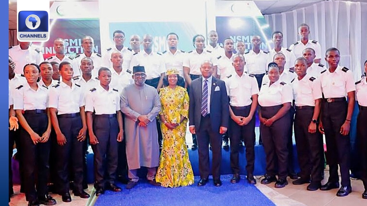 NSML Inducts Cadets From Maritime Academy Of Nigeria, Oron