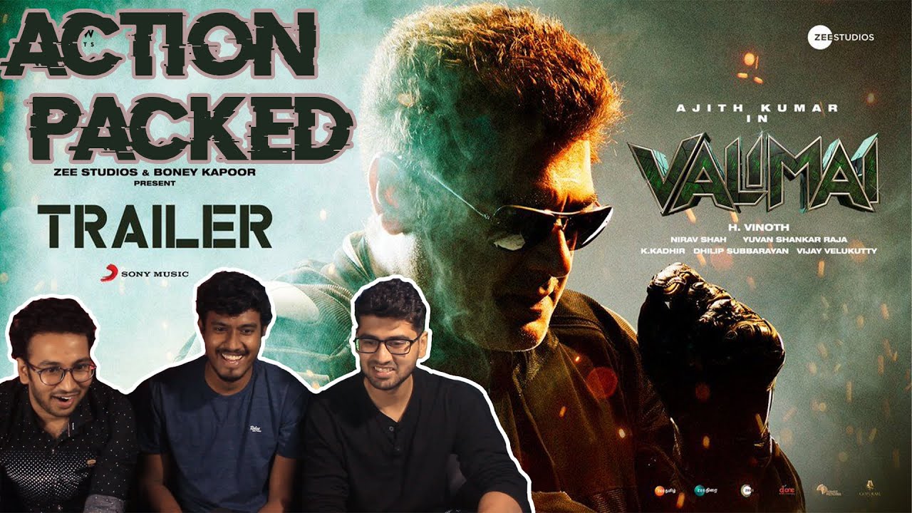 Valimai Trailer Reaction | Ajith Kumar | Yuvan Shankar Raja | Vinoth | Tamil