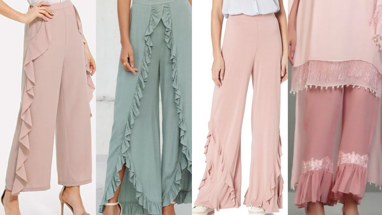 Frill Style Plazo Pant Design / Stylish Frill Style Trouser