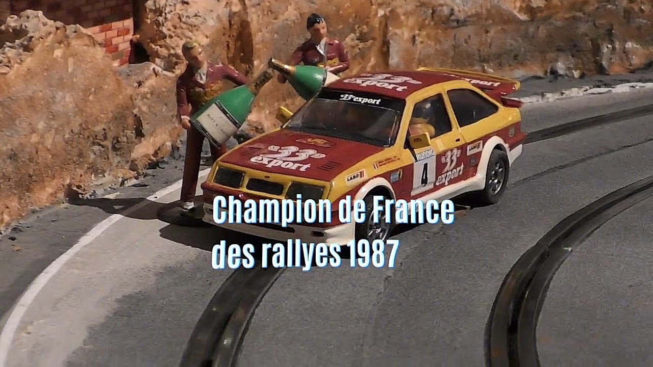 Rétrospective Slot - Didier Auriol - 1987 - Rallye du Var - Ford Sierra RS Cosworth - Scalextric