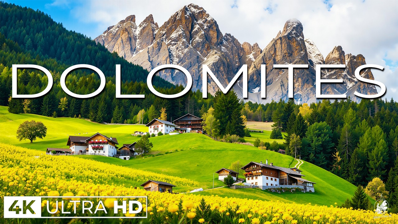 Dolomites 4K UHD 🇮🇹 | Alpine Peaks, Mountain Landscapes – Cinematic Nature Film