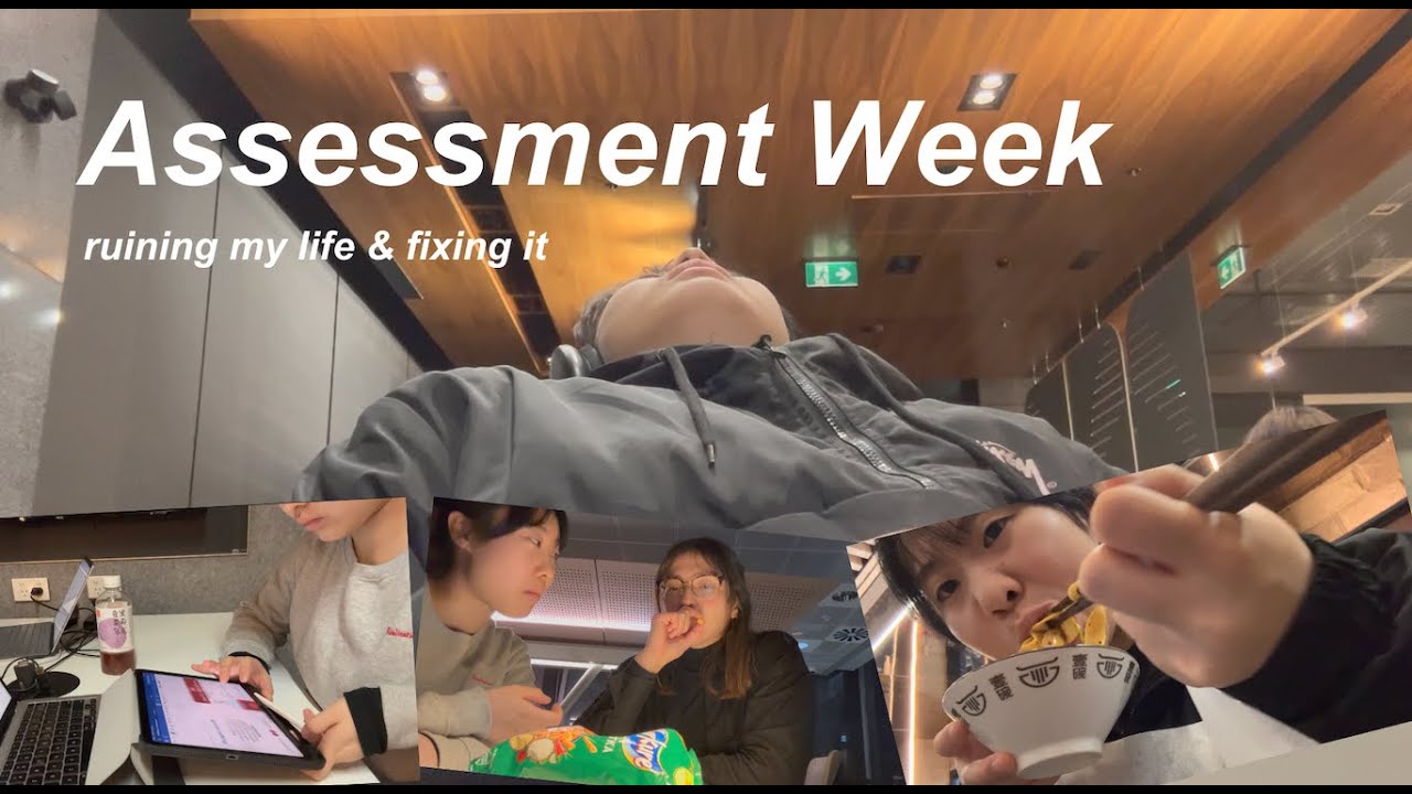 📚 uni vlog: mid-semester assessment week//stress eating, cramming, gaming, procrastinating
