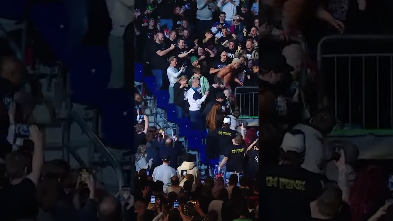 Cody heads into in the fans for this one