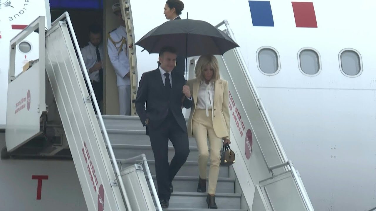 Macron arrives in India's capital for AI summit | AFP