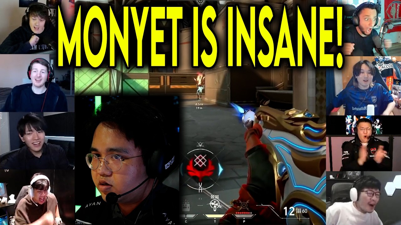 Valorant Streamers Reacts To RRQ Monyet Insane 1v2 CLUTCH Against NS In VCT