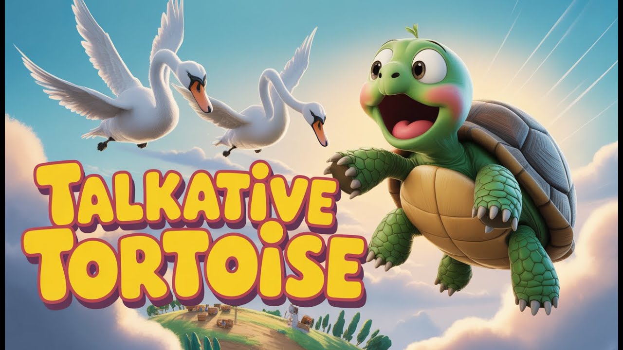 The Talkative Tortoise 🐢 | Panchatantra Moral Story for Kids | | Animated English Story