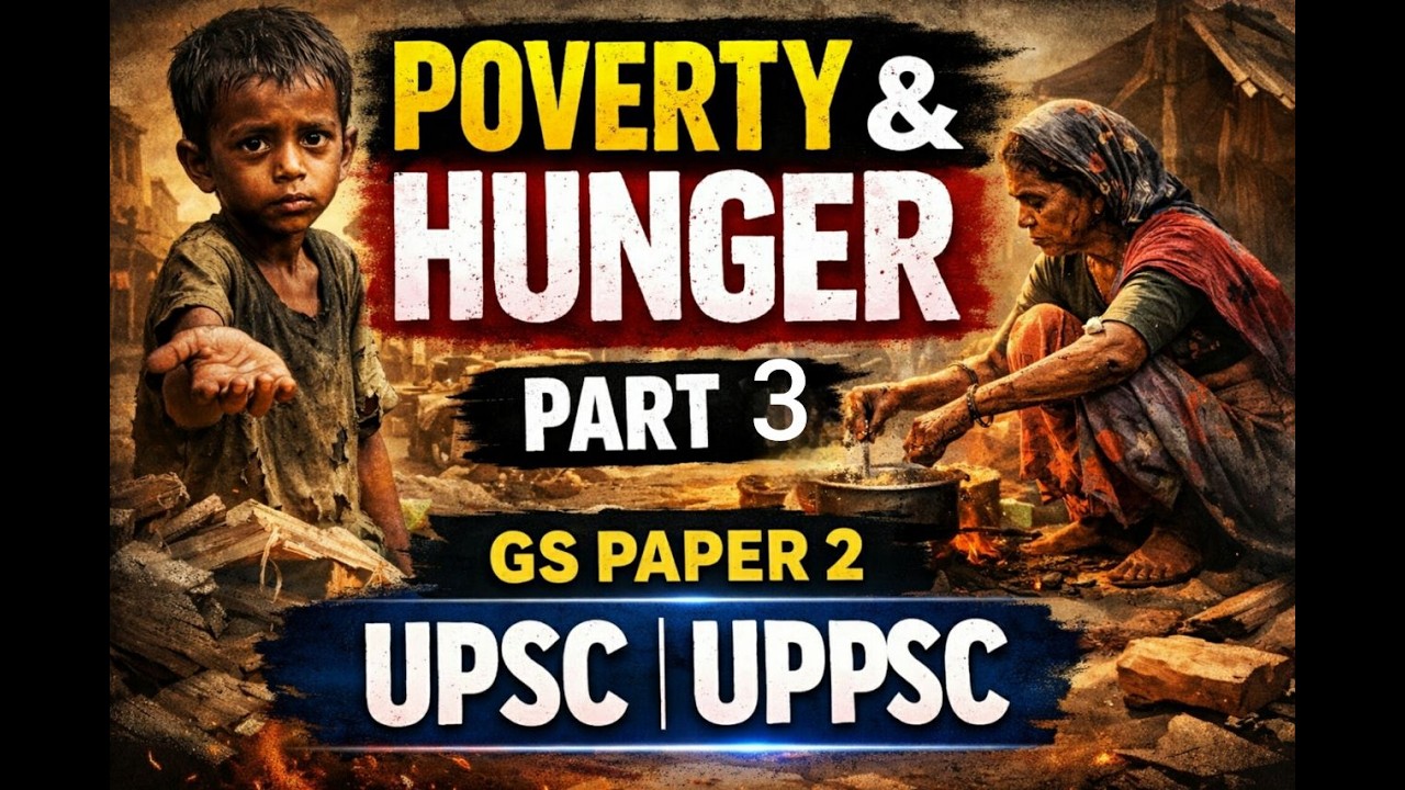 POVERT & HUNGER | GS PAPER 2 | UPSC & UPPSC MAINS|  MAINSANSWERWRITING