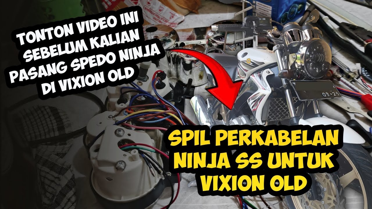 CARA RAKIT PERKABELAN SPEDO NINJA KE VIXION OLD BIAR GA KONSLET ❗DAN BERFUNGSI BUAT VIXION OLD MU❗