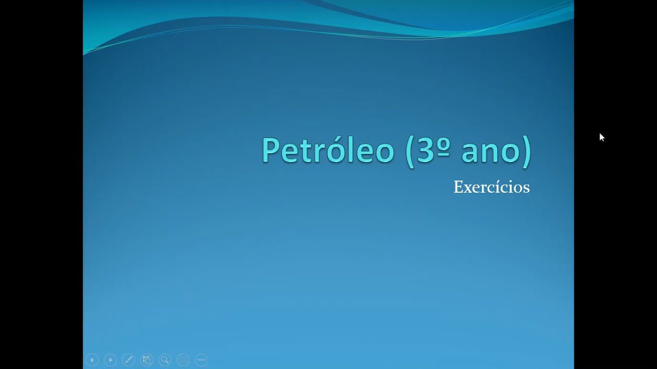 Petr&oacute;leo - exerc&iacute;cios