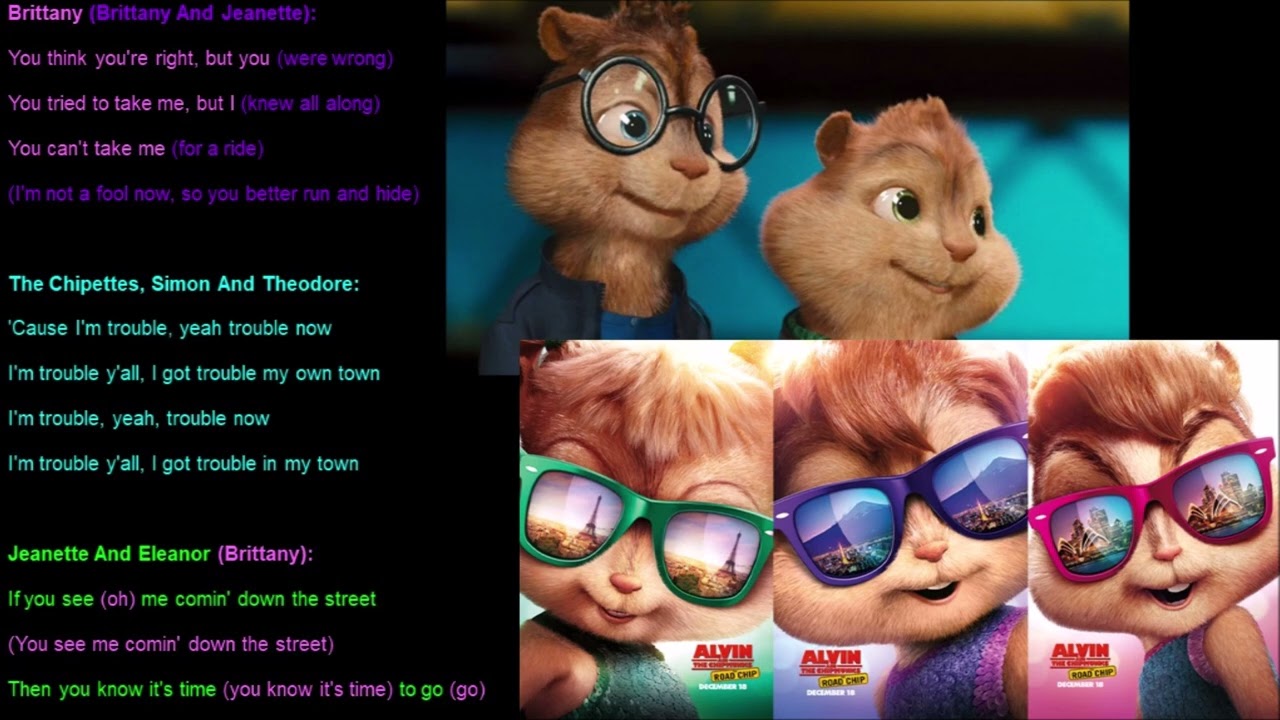 Trouble The Chipmunks Lyrics