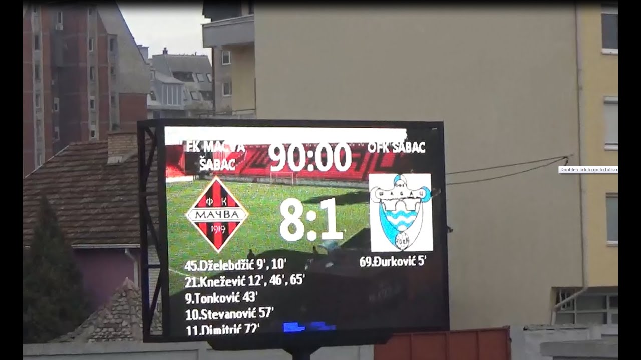 Utakmica kadeta FK Mačva - OFK Šabac 8:1 (4:1)    CELA UTAKMICA 12/11/2017