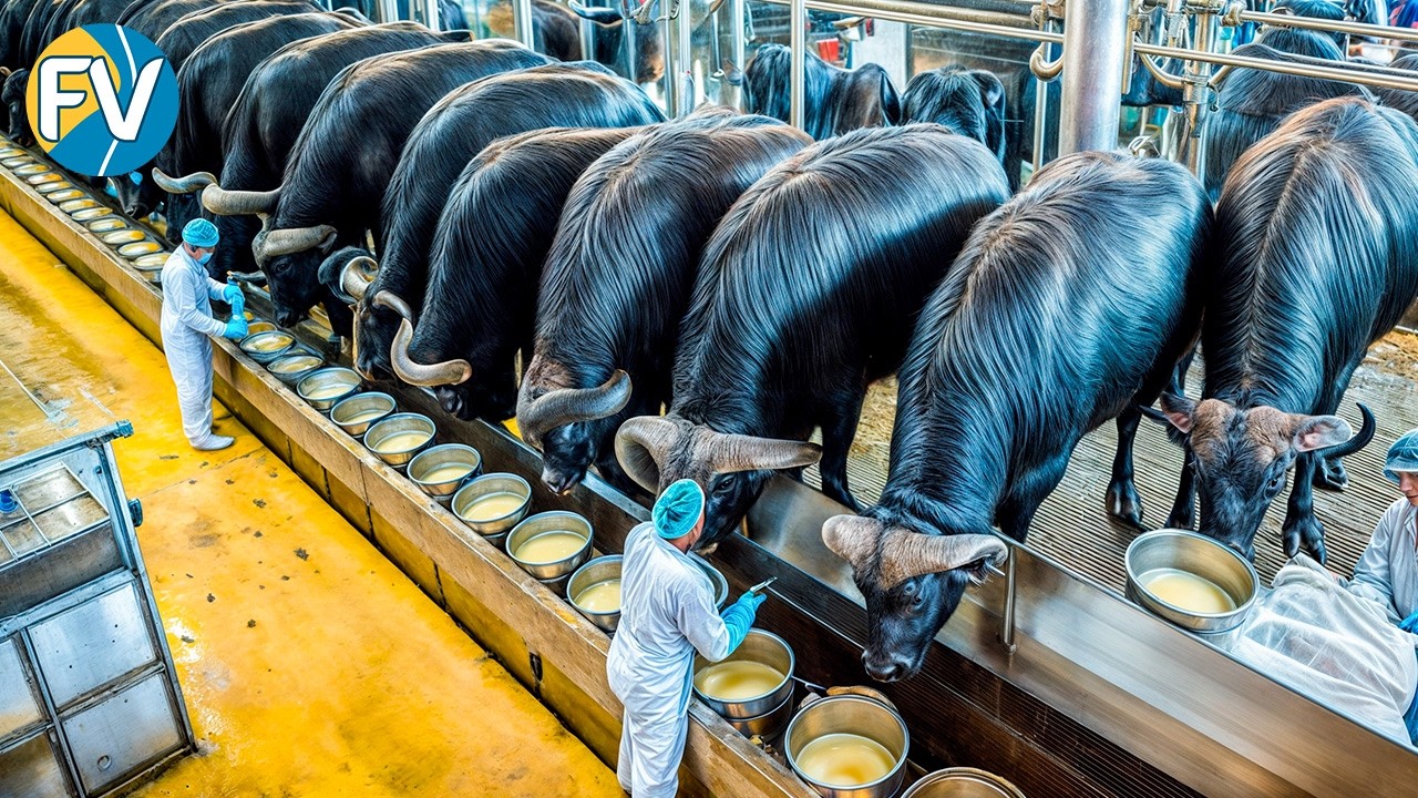 ¡Así se CRÍAN y PROCESAN los BÚFALOS! Carne, leche y mozzarella para el mundo 🐃🧀