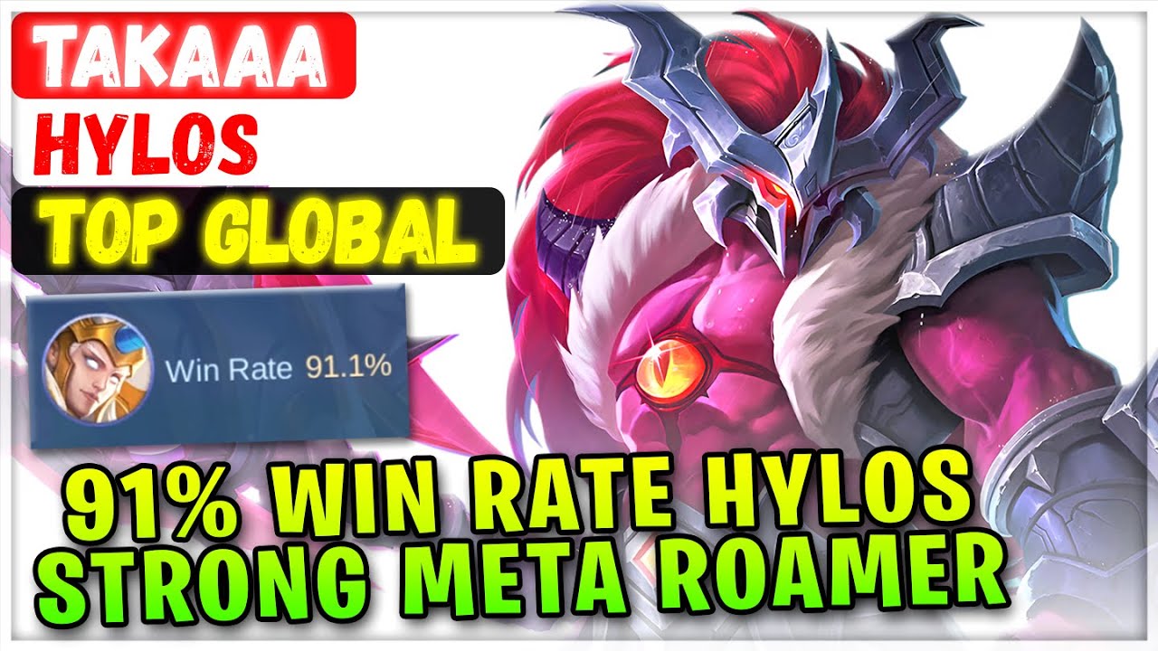 91% Win Rate Hylos Strong Meta Roamer [ Top Global Hylos ] Takaaa - Mobile Legends Emblem And Build