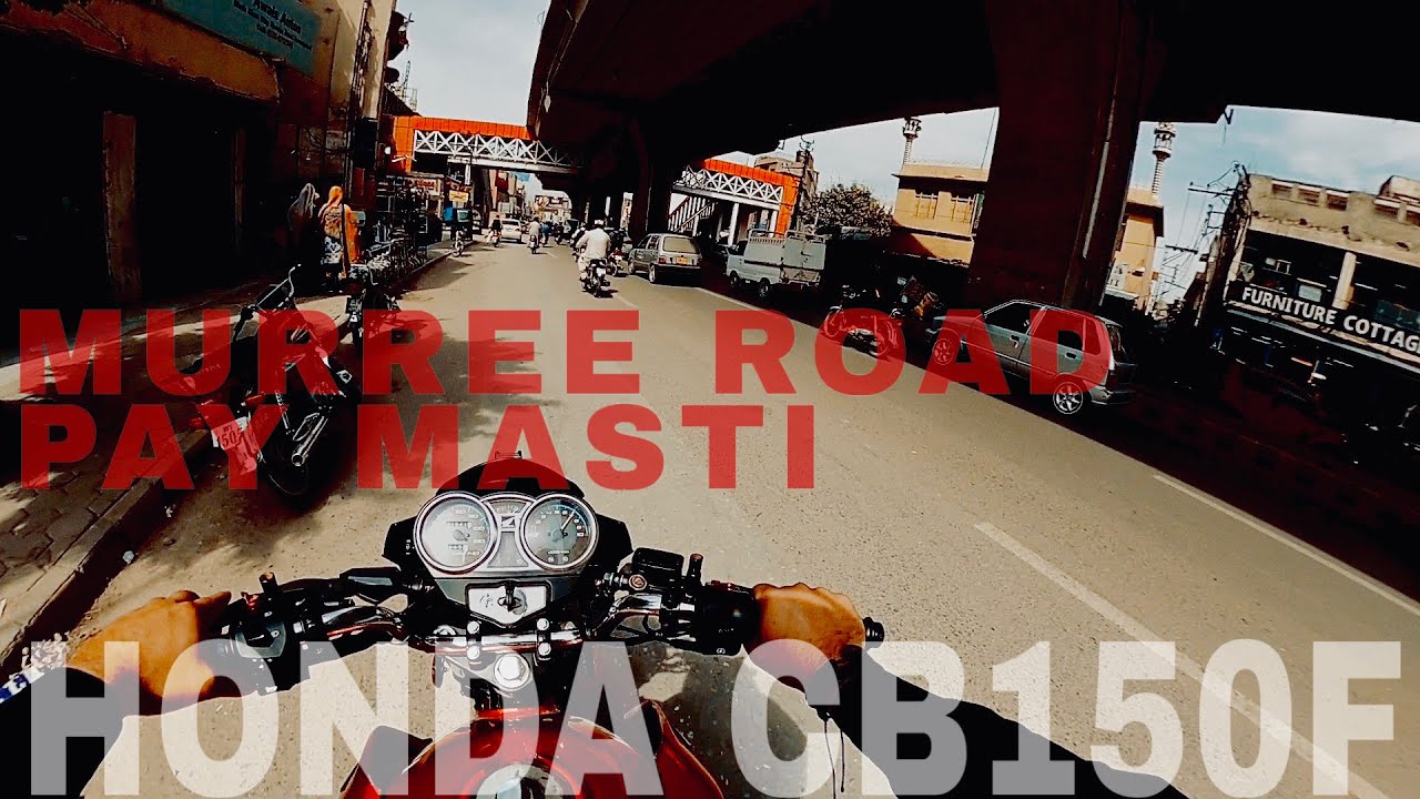 Speeding on Murree road (Honda CB150F POV)