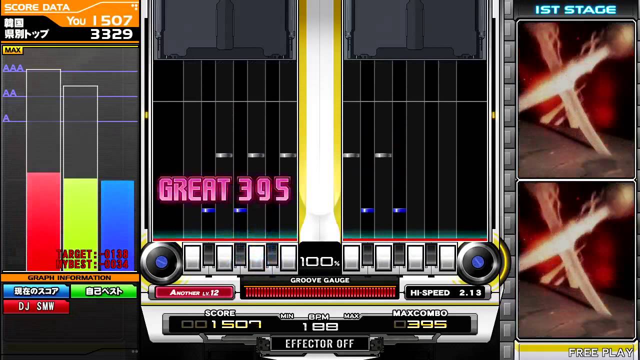 [IIDX DP] ☆12 Close the World feat.a☆ru&dagger;LEGGENDARIA DP