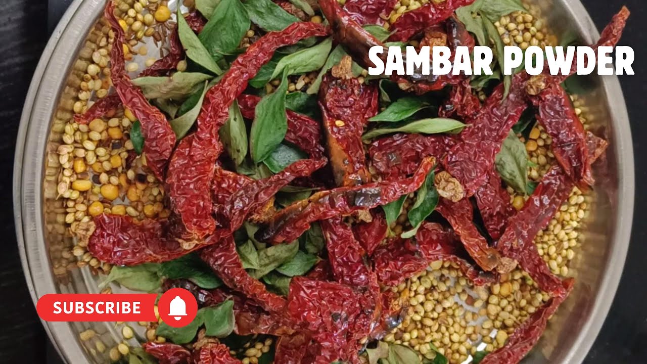 Homemade Sambar Powder Recipe | Authentic South Indian Spice Mix