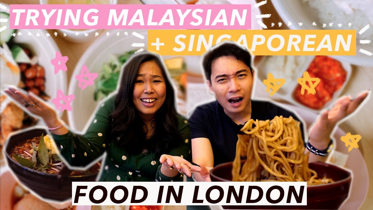 Eating Malaysian + Singaporean Food in London with Nigel Ng | Food Travel Vlog