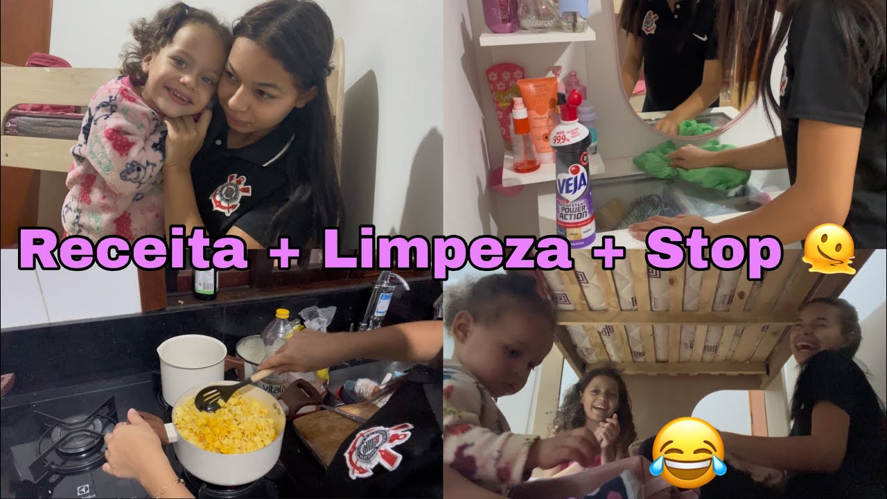 RECEITA + LIMPEZA NO QUARTO + JOGAMOS STOP 🩷🤣