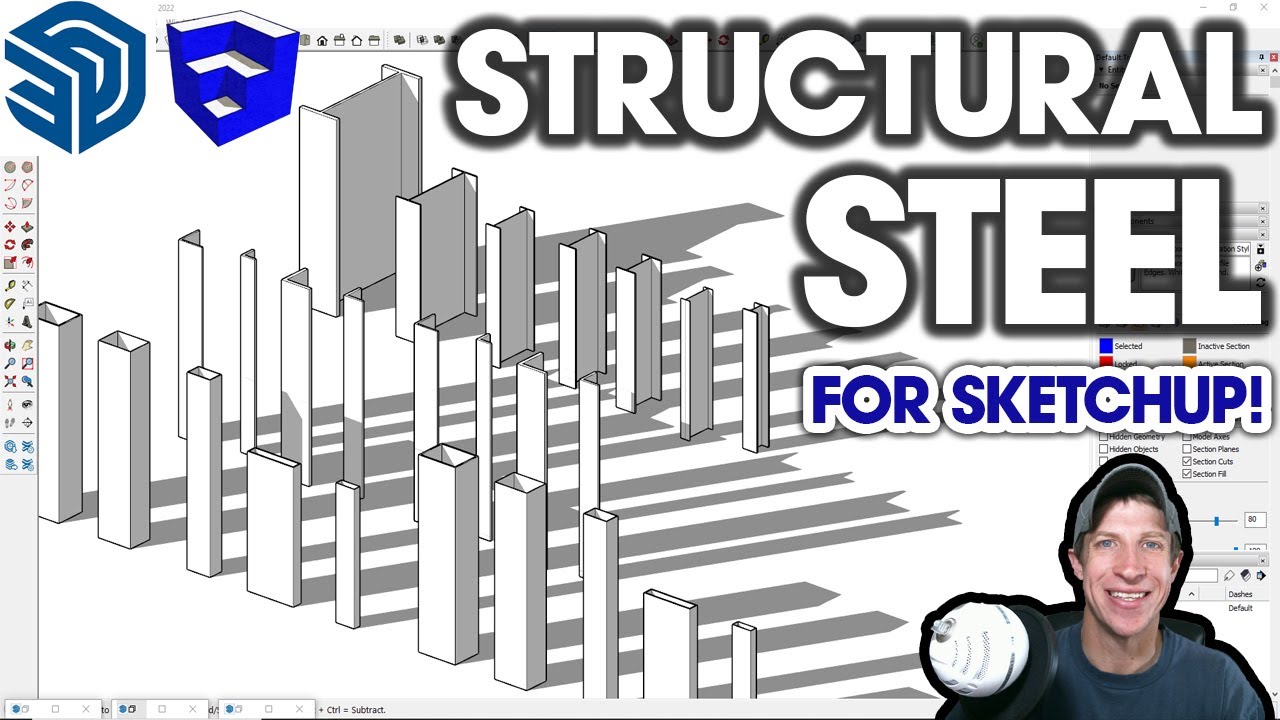 Огромная БЕСПЛАТНАЯ библиотека стальных конструкций для SketchUp!
