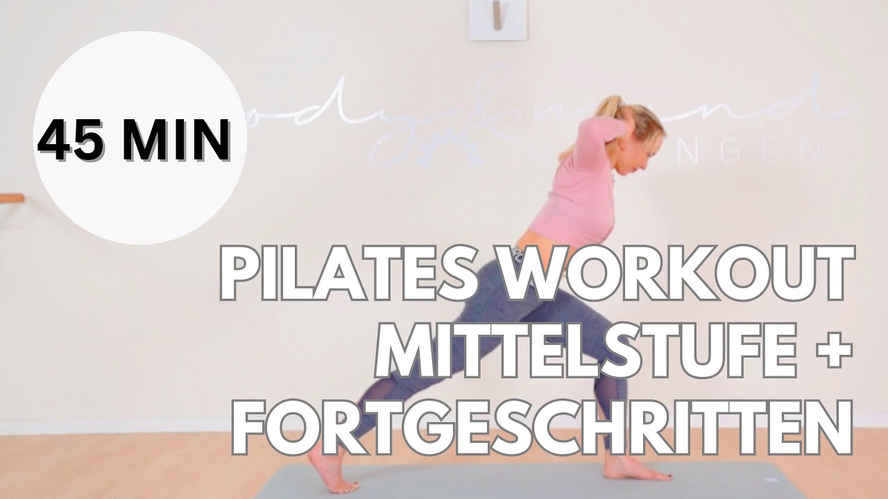 Pilates Mittelstufe bis Fortgeschritten, 10/10, deutsch, Matte, ohne Equipment 🧘‍♀️