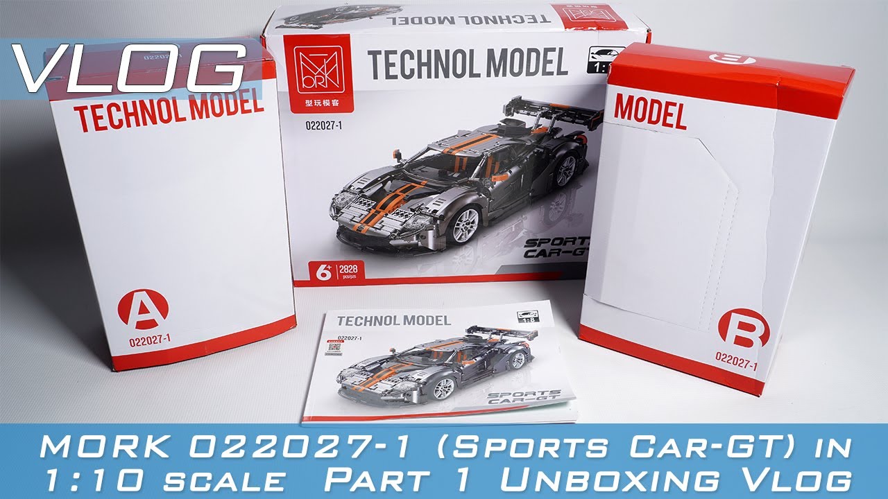 MORK 022027-1 Sports Car-GT (Ford GT MKII) in 1:10 scale - Part 1 Unboxing Vlog