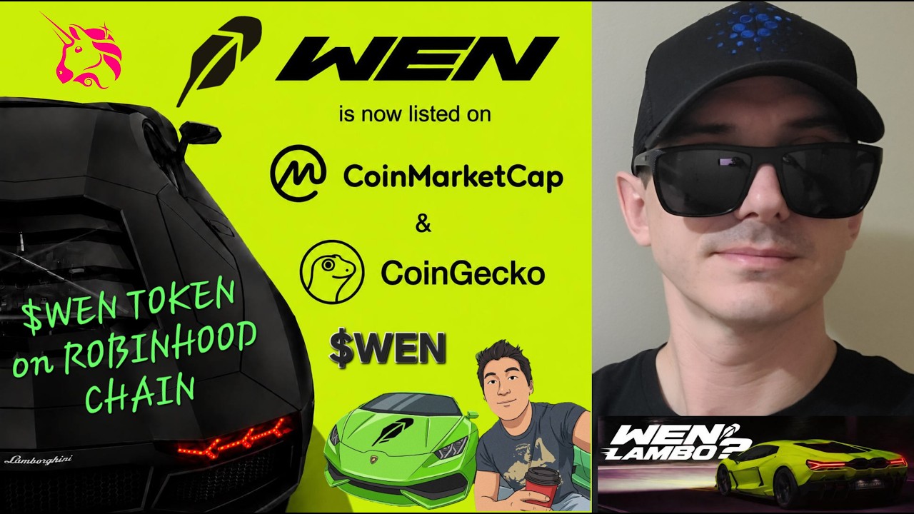 Токен $WEN LAMBO на криптовалютной платформе Robinhood Chain. Как купить новый WEN LAMBO. WEN MEM...