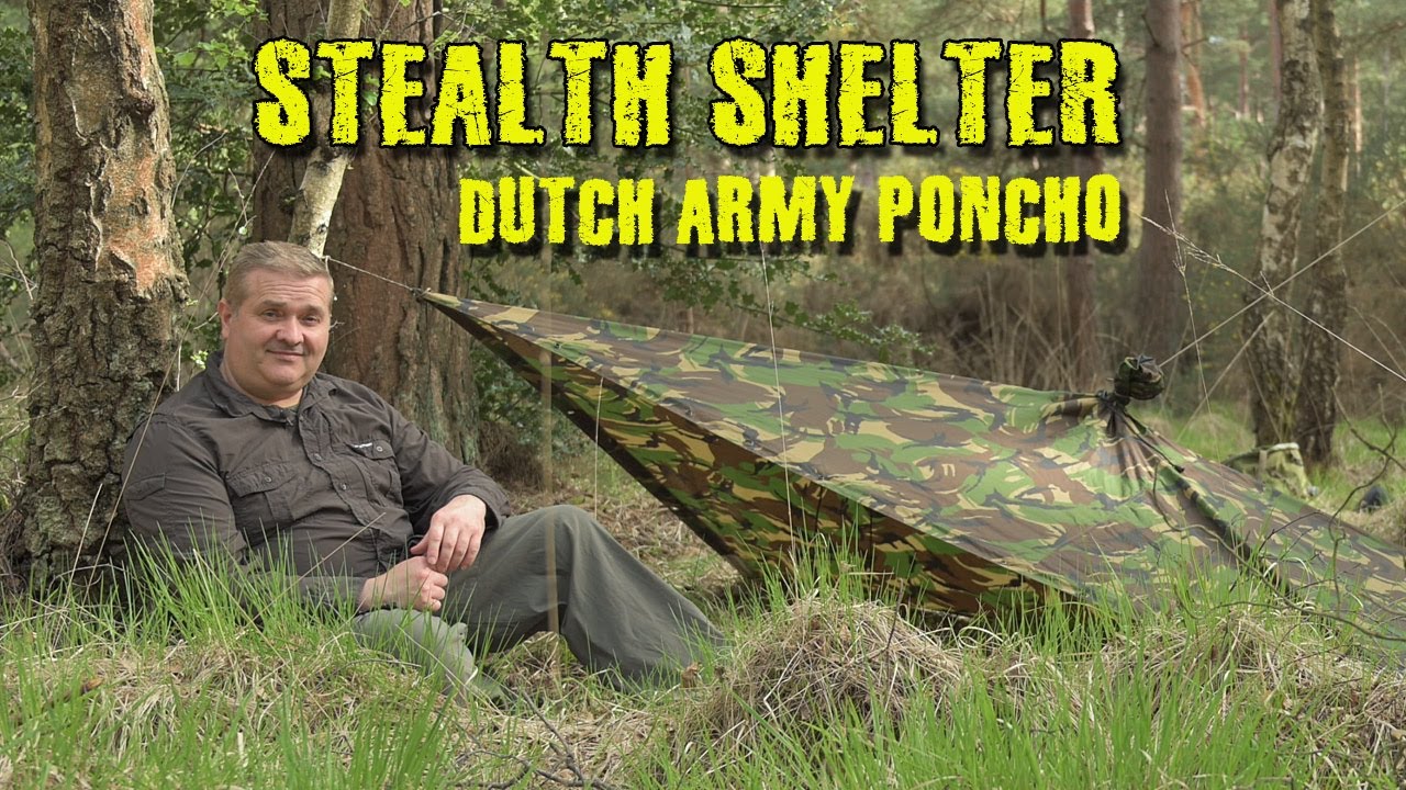 Stealth Camping Shelter | Dutch army Poncho Review