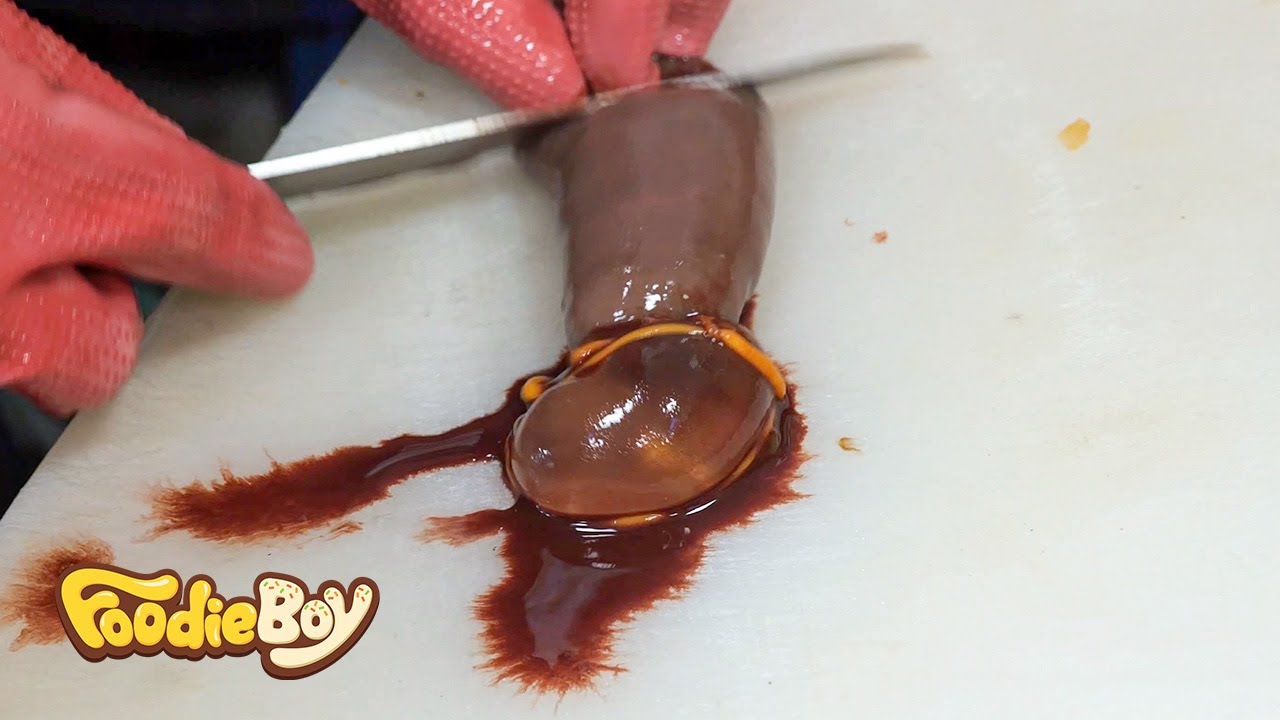 Рыба-пенис - Уличная еда в Корее