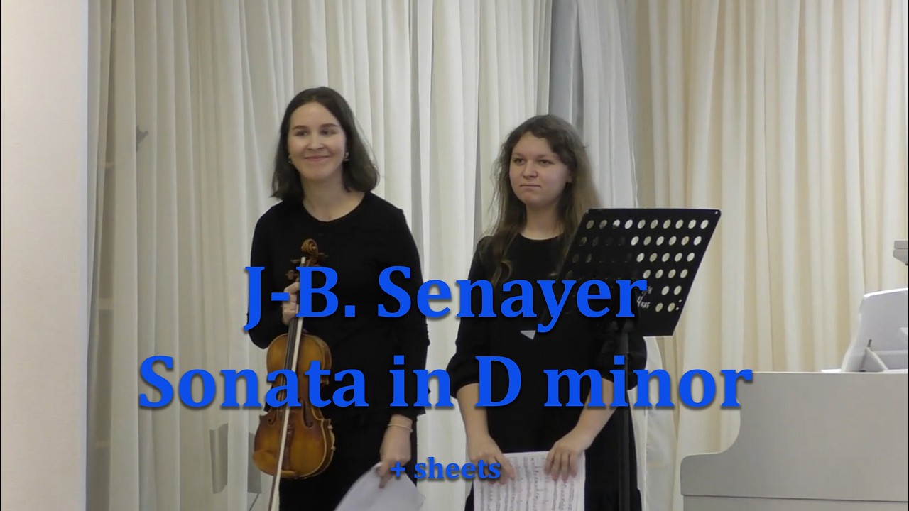 J-B. Senayer, Sonata in D minor