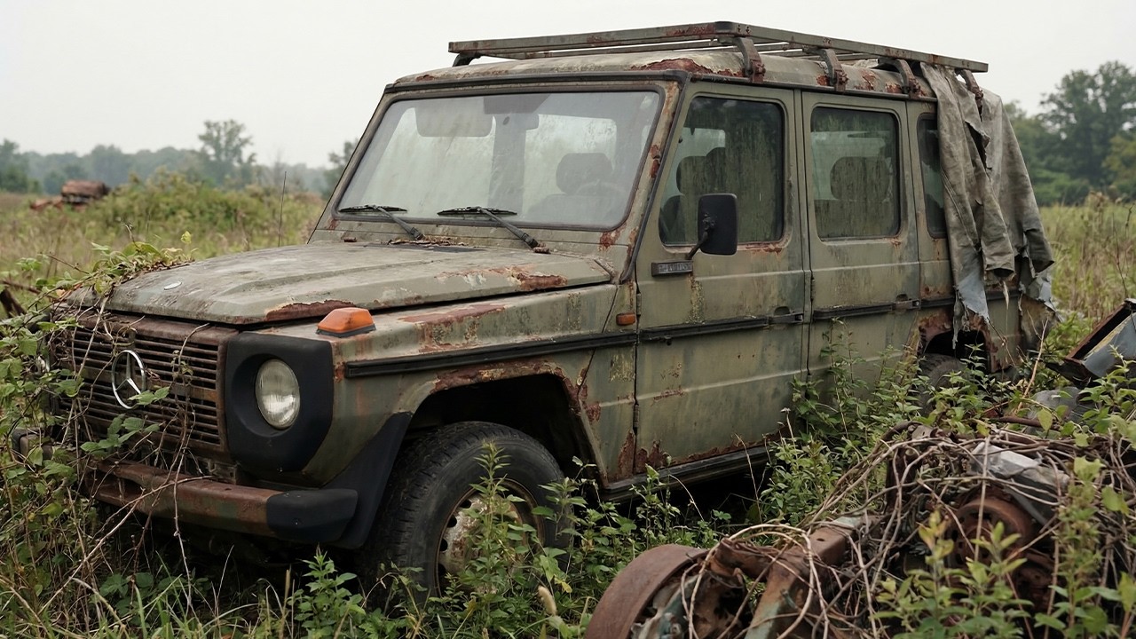Silent ASMR Car Restoration: 1980 Mercedes G63 Brought Back from Total Ruin #ASMR #CarRestoration