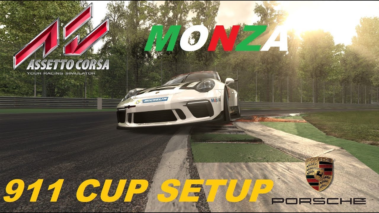 ASSETTO CORSA PORSCHE 911 CUP @ MONZA 1.50.481 SETUP TUTORIAL