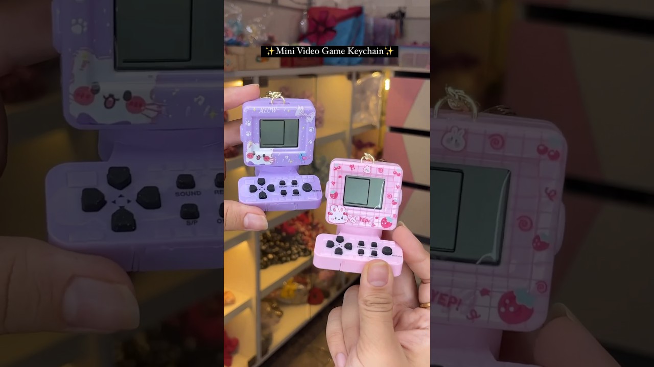 Mini video game Keychain🎮 #videogames #keychain #viral #ytshorts #giftideas #shorts #trending #gift