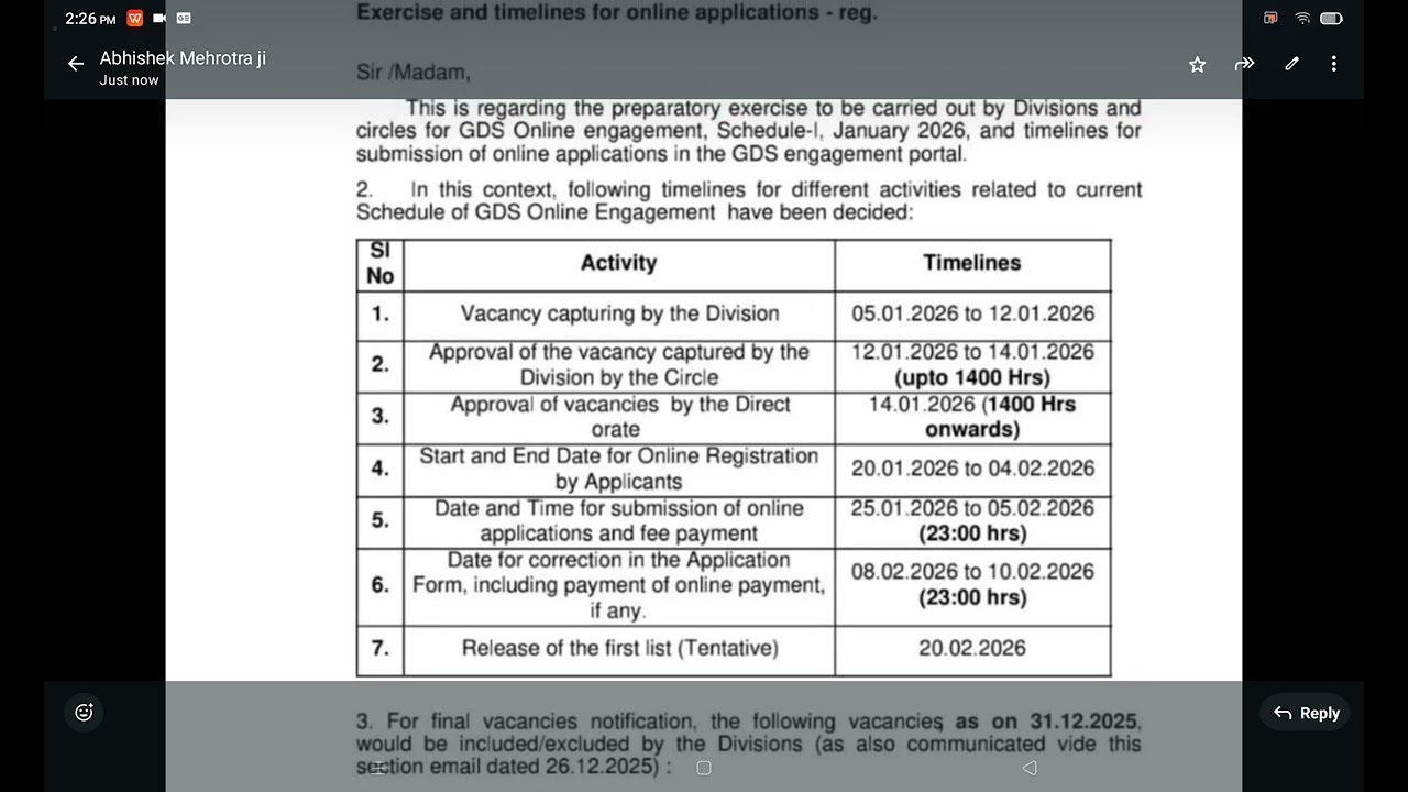 India Post Vacancy 