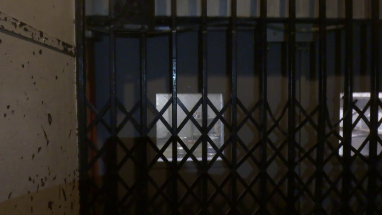 Cameras taking a ride on the Vintage Manually Controlled Westbrook elevator!