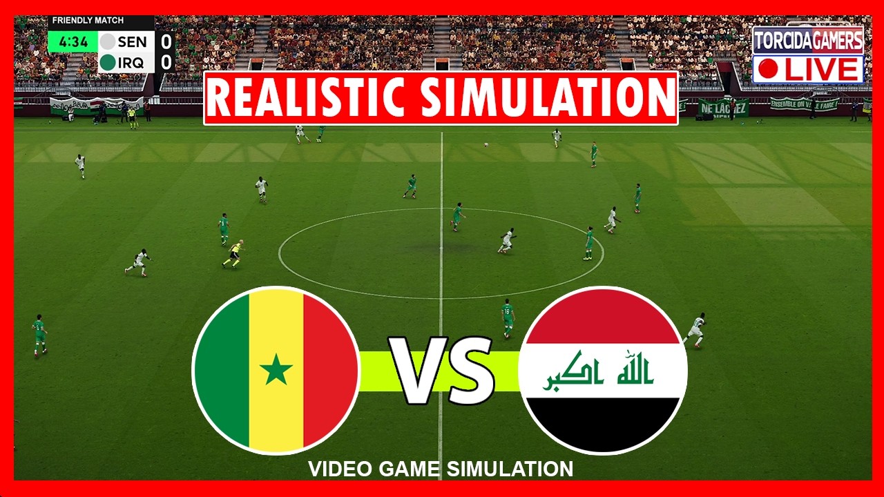 S&eacute;n&eacute;gal vs Irak | Coupe du Monde 2026 | eFootball PES 2021 Simulation