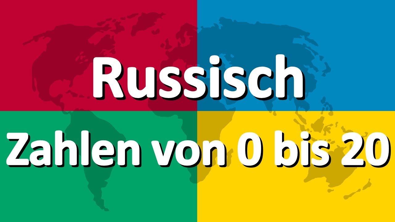 Russisch lernen Teil 4 | Zahlen von 0 bis 20