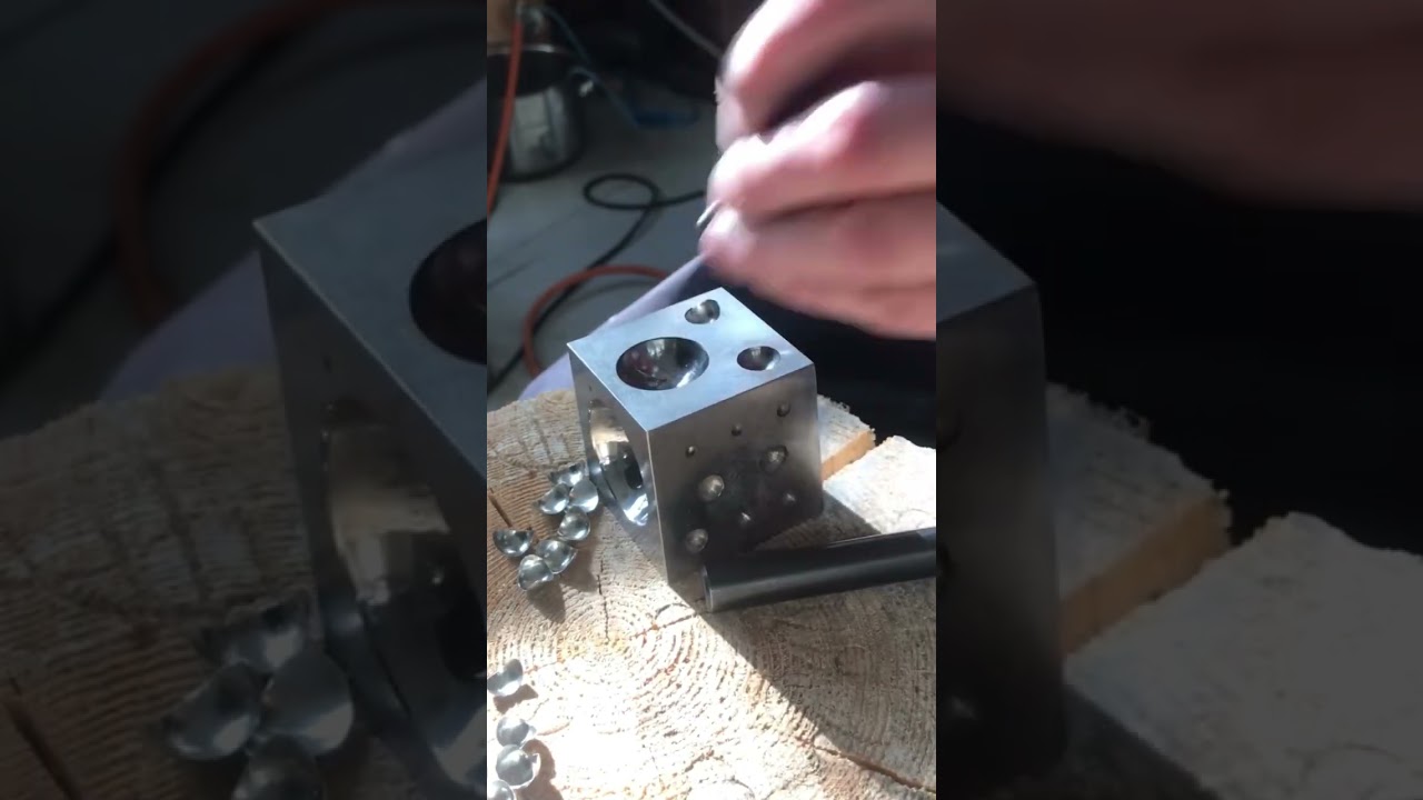 Silver forming with a doming block #making #jewelrymaking  #jewelry
