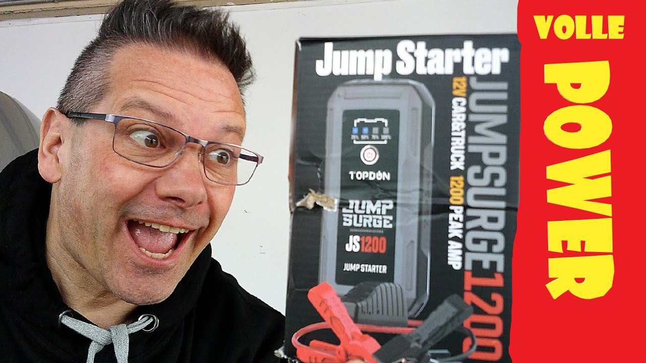 Praxistest TOPDON Jump Starter JS1200 Starterpack Batterie Pack Start Booster #apeharry