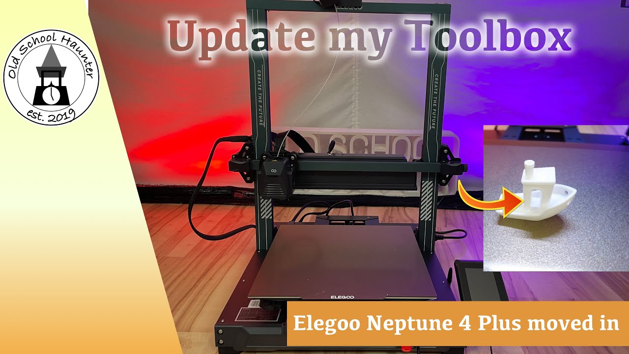 Распаковка и первый принт Elegoo Neptune 4 Plus — сборка и запуск [Обновление инструмента на англ...