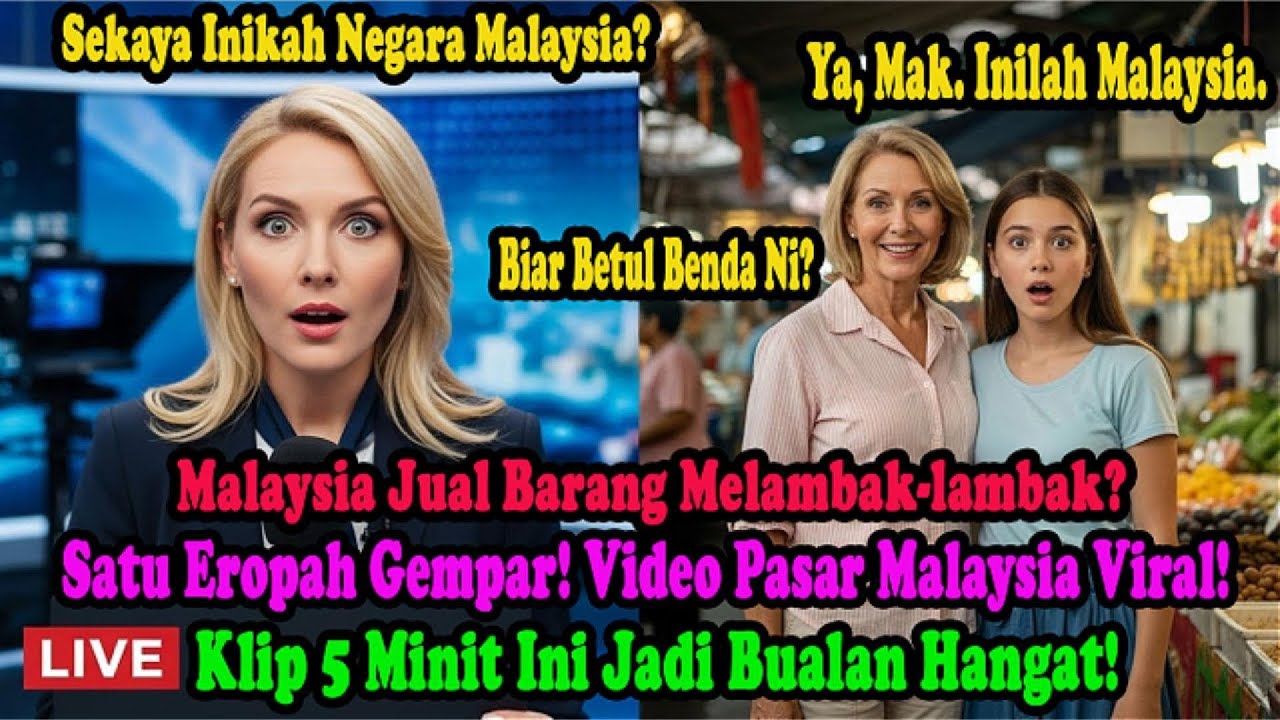 Suri Rumah Perancis Terkejut Lihat Jualan Di Lantai, Livestream Dari Pasar Gegar 68 Juta Tontonan!