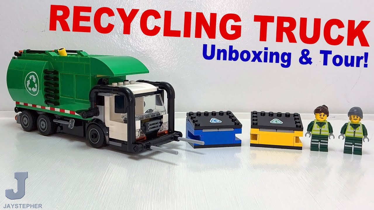 Распаковка, обзор и демонстрация мусоровоза LEGO City 2026 (номер 60495).